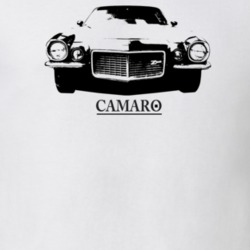 1971 Camaro Grill View With Model Light Color T Shirt
