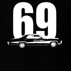 1969 Wildcat Side View With Year Dark Color T Shirt