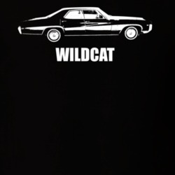 1969 Wildcat Side View With Model Dark Color T Shirt