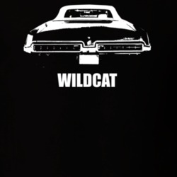 1969 Wildcat Rear View With Model Dark Color T Shirt