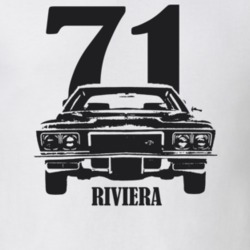 1971 Riviera Grill View With Year and Model Light Color T Shirt