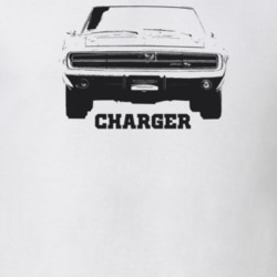 1970 Charger Grill View With Model Light Color T Shirt