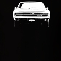 1970 Charger Grill View Dark Color T Shirt