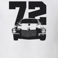 1972 Camaro Grill View With Year l Light Color T Shirt
