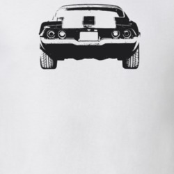 1972 Camaro Rear View Light Color T Shirt