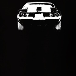 1972 Camaro Rear View Dark Color T Shirt