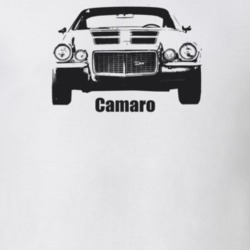 1970 Camaro Grill View With Model Light Color T Shirt