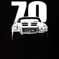 1970 Camaro Grill View With Year Dark Color T Shirt