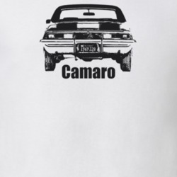 1969 Camaro Rear View With Model Light Color T Shirt