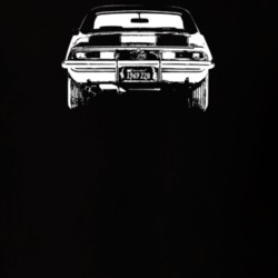 1969 Camaro Rear View Dark Color T Shirt