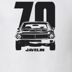 1970 Javelin Grill View With Year and Model Light Color T Shirt
