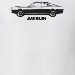 1970 Javelin Side View With Model Light Color T Shirt