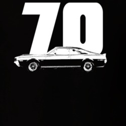 1970 Javelin Side View With Year Dark Color T Shirt