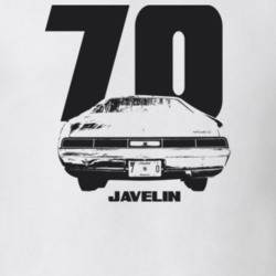 1970 Javelin Rear View With Year and Model Light Color T Shirt