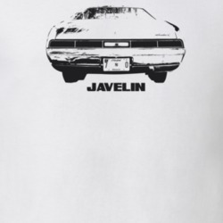 1970 Javelin Rear View With Model Light Color T Shirt