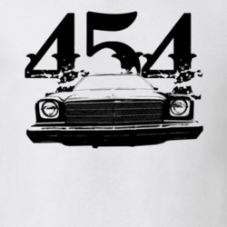 1973 GMC Sprint Grill View With Engine Size Faded Look Light T Shirt