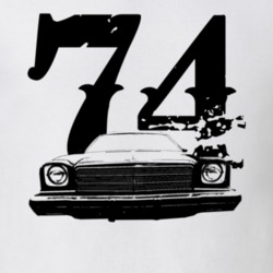 1974 GMC Sprint Grill View With Year Faded Look Light T Shirt