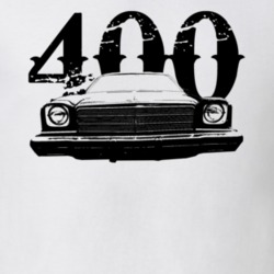 1976 GMC Sprint Grill View With Engine Size Faded Look Light T Shirt