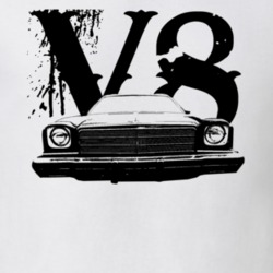 1977 GMC Sprint Grill View V8 Faded Look Light T Shirt