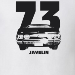 1973 Javelin Rear View With Year and Model Light Color T Shirt