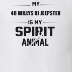 My 1948 Willys Vj Jeepster Is My Spirit Animal Funny T Shirt