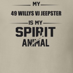 My 1949 Willys Vj Jeepster Is My Spirit Animal Funny T Shirt