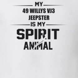 My 1949 Willys Vj3 Jeepster Is My Spirit Animal Funny T Shirt