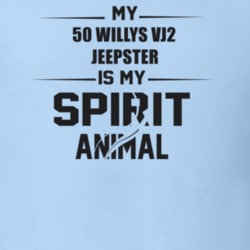 My 1950 Willys Vj2 Jeepster Is My Spirit Animal Funny T Shirt