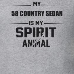 My 1958 Country Sedan Is My Spirit Animal Funny T Shirt