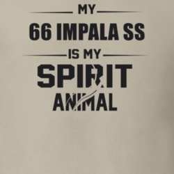 My 1966 Impala Ss Is My Spirit Animal Funny T Shirt