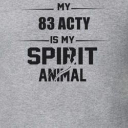 My 1983 Acty Is My Spirit Animal Funny T Shirt