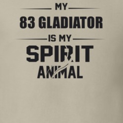 My 1983 Gladiator Is My Spirit Animal Funny T Shirt