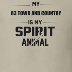 My 1983 Town And Country Is My Spirit Animal Funny T Shirt