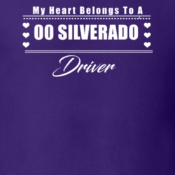 My Heart Belongs To A 2000 Silverado Driver Dark Color T Shirt