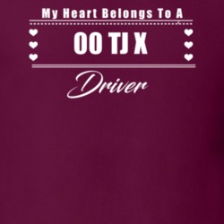 My Heart Belongs To A 2000 Tj X Driver Dark Color T Shirt