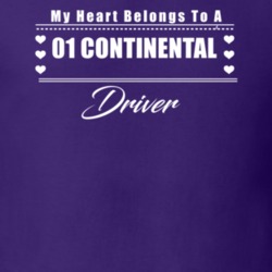 My Heart Belongs To A 2001 Continental Driver Dark Color T Shirt