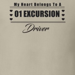 My Heart Belongs To A 2001 Excursion Driver Light Color T Shirt