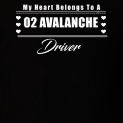 My Heart Belongs To A 2002 Avalanche Driver Dark Color T Shirt