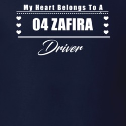 My Heart Belongs To A 2004 Zafira Driver Dark Color T Shirt