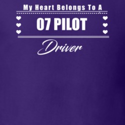 My Heart Belongs To A 2007 Pilot Driver Dark Color T Shirt