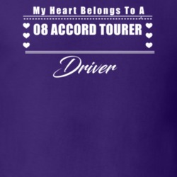 My Heart Belongs To A 2008 Accord Tourer Driver Dark Color T Shirt