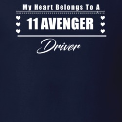 My Heart Belongs To A 2011 Avenger Driver Dark Color T Shirt