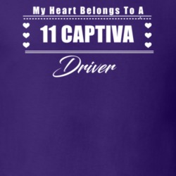 My Heart Belongs To A 2011 Captiva Driver Dark Color T Shirt