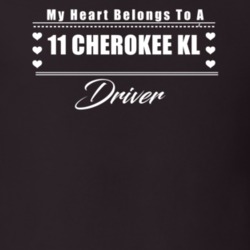My Heart Belongs To A 2011 Cherokee Kl Driver Dark Color T Shirt