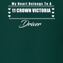 My Heart Belongs To A 2011 Crown Victoria Driver Dark Color T Shirt