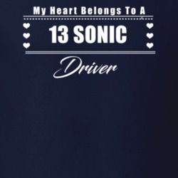 My Heart Belongs To A 2013 Sonic Driver Dark Color T Shirt