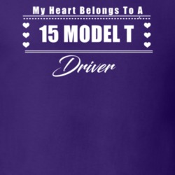 My Heart Belongs To A 1915 Model T Driver Dark Color T Shirt