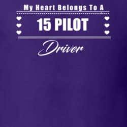 My Heart Belongs To A 2015 Pilot Driver Dark Color T Shirt