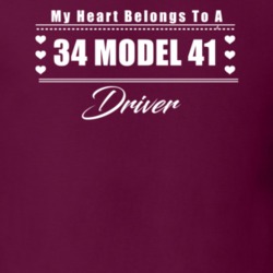 My Heart Belongs To A 1934 Model 41 Driver Dark Color T Shirt
