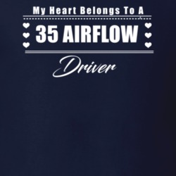 My Heart Belongs To A 1935 Airflow Driver Dark Color T Shirt